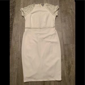 NWOT Premier Amour white pencil dress size 14